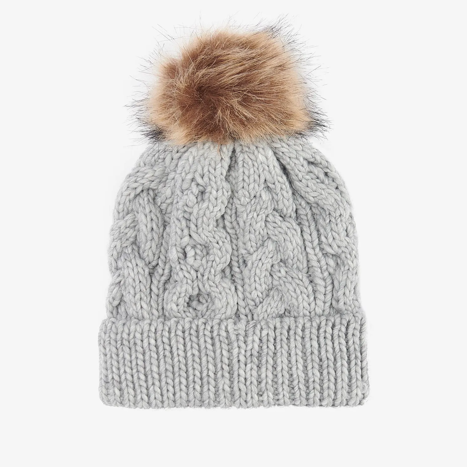 Barbour PENSHAW Womens Pom-Pom Beanie Grey sold by House of Slippers product image thumbnail 2