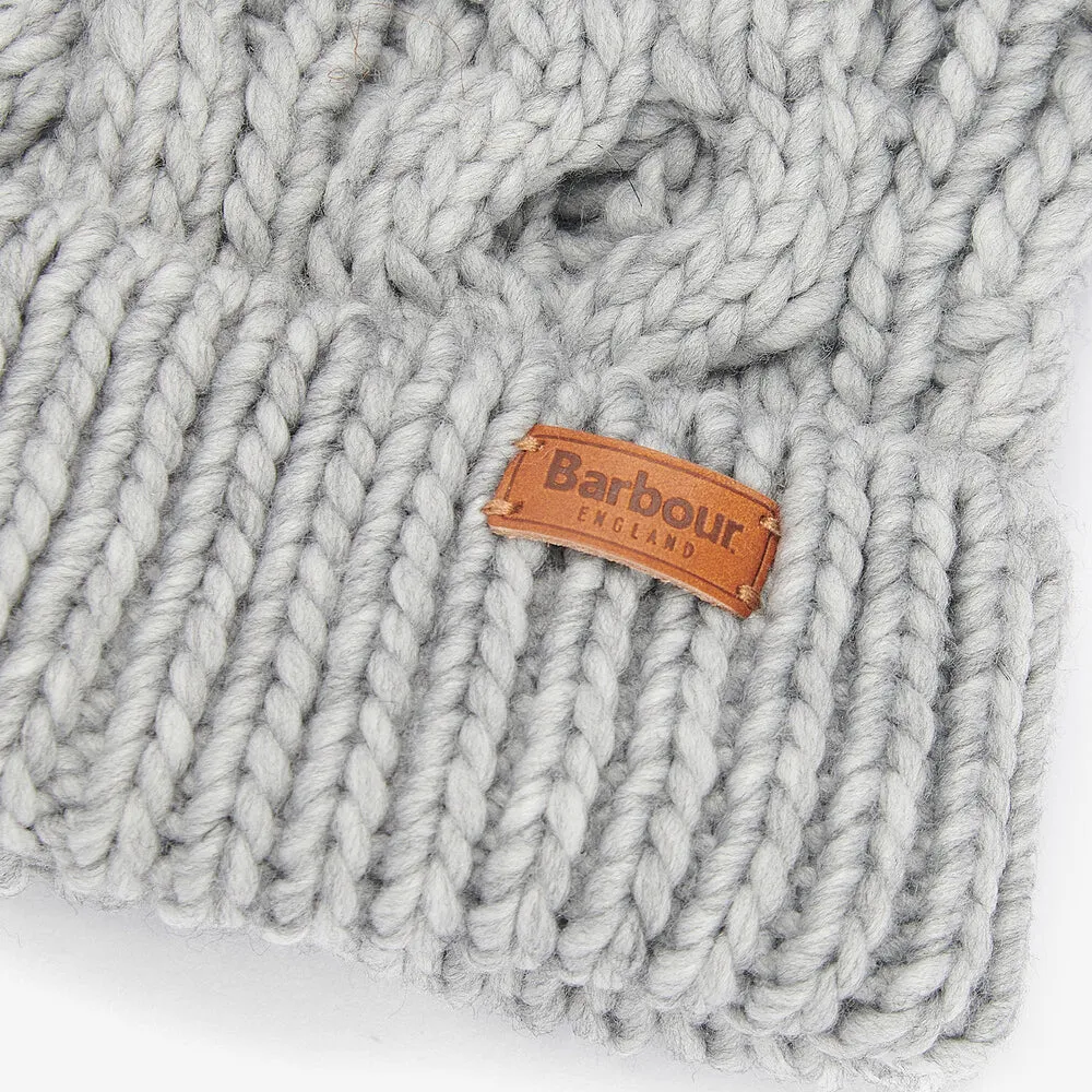 Barbour PENSHAW Womens Pom-Pom Beanie Grey sold by House of Slippers product image thumbnail 3
