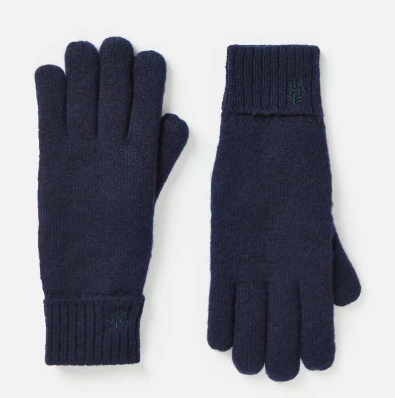 Joules BERWICK Mens Gloves Navy sold by House of Slippers