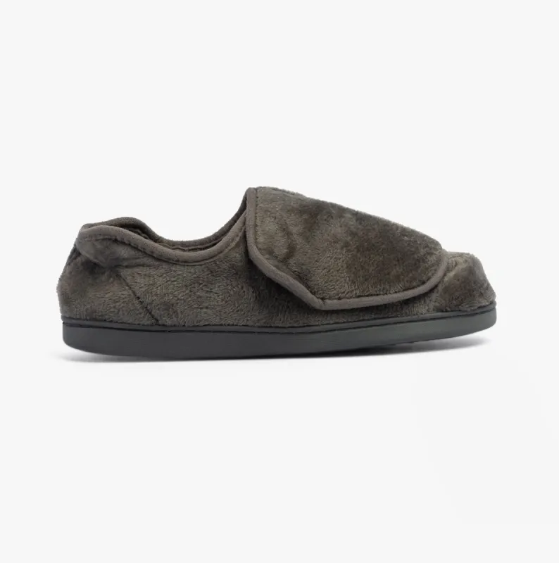 DR VELVIT Womens Slippers Grey sold by House of Slippers