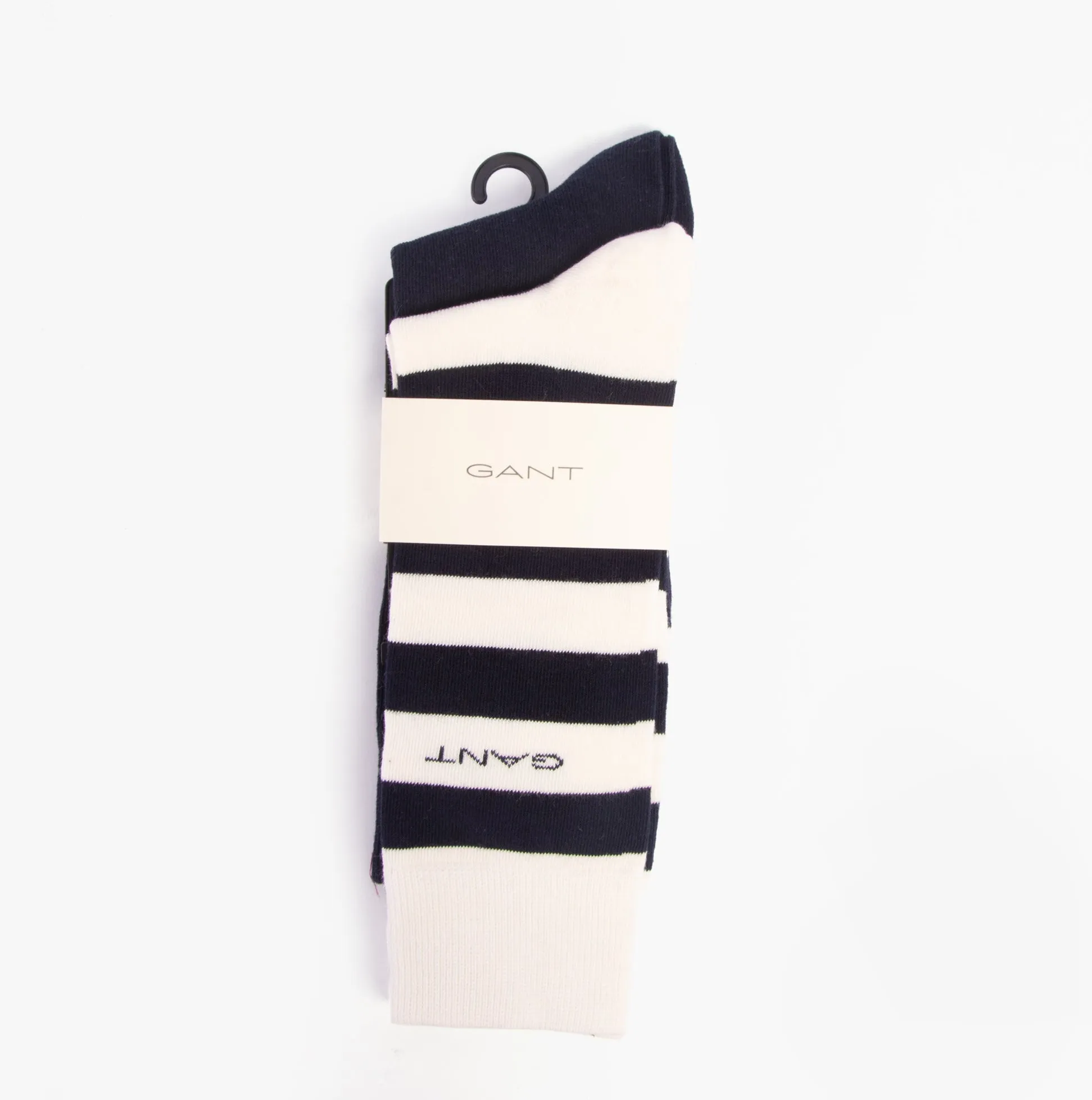 GANT BARSTRIPE AND SOLID SOCKS 2-Pack Mens Eggshell sold by House of Slippers