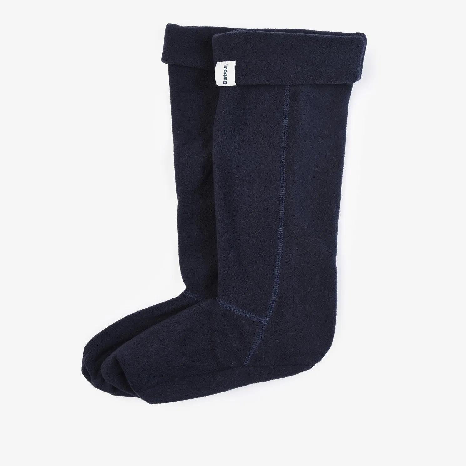 Barbour FLEECE WELLINGTON Socks Unisex Adults Navy sold by House of Slippers