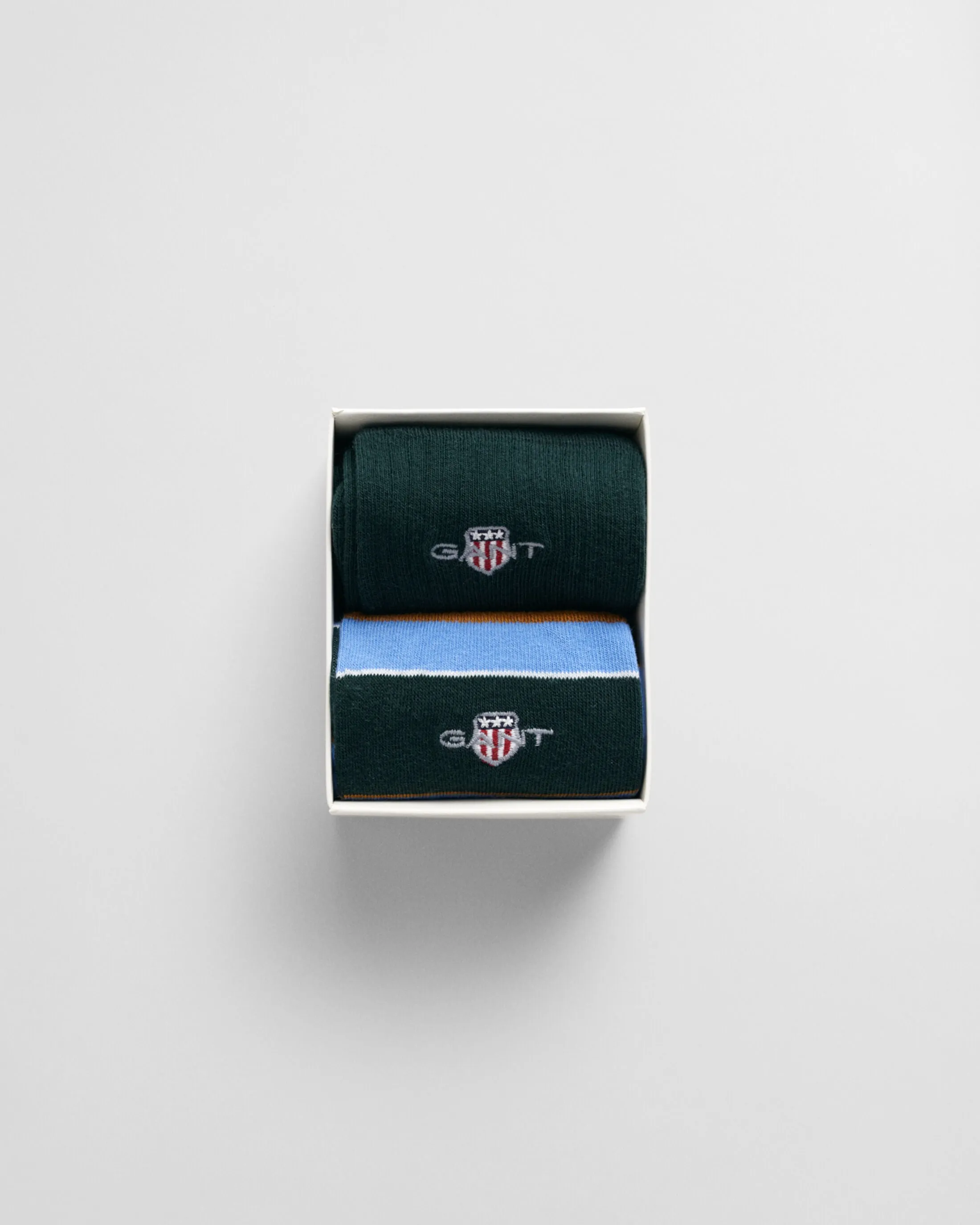 SHIELD RUGGER STRIPE SOCKS 2-Pack Mens Clear Sky sold by House of Slippers product image thumbnail 2