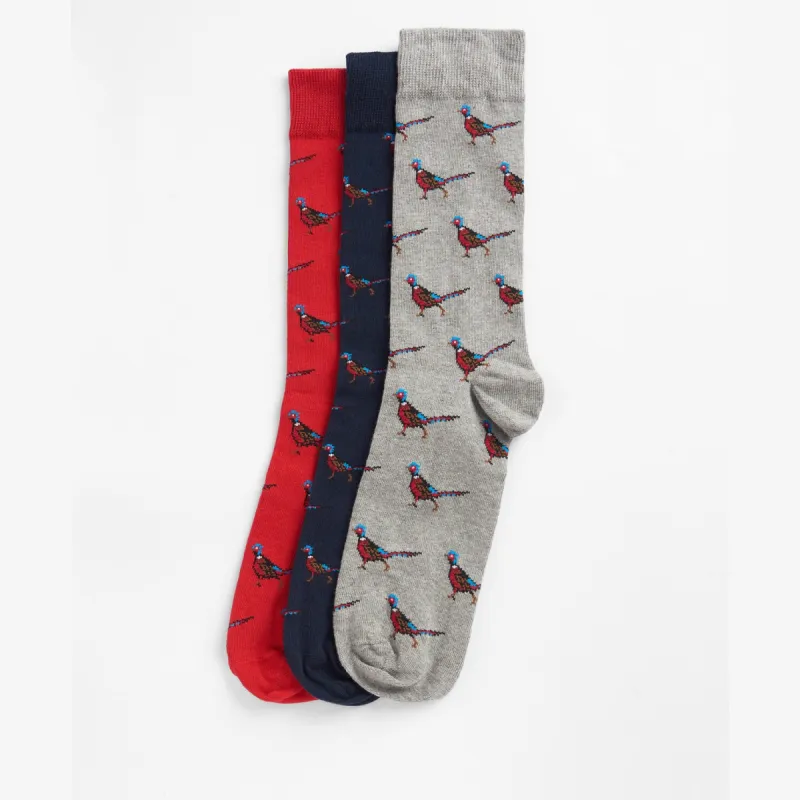 Barbour PHEASANT SOCKS Mens Gift Box sold by House of Slippers