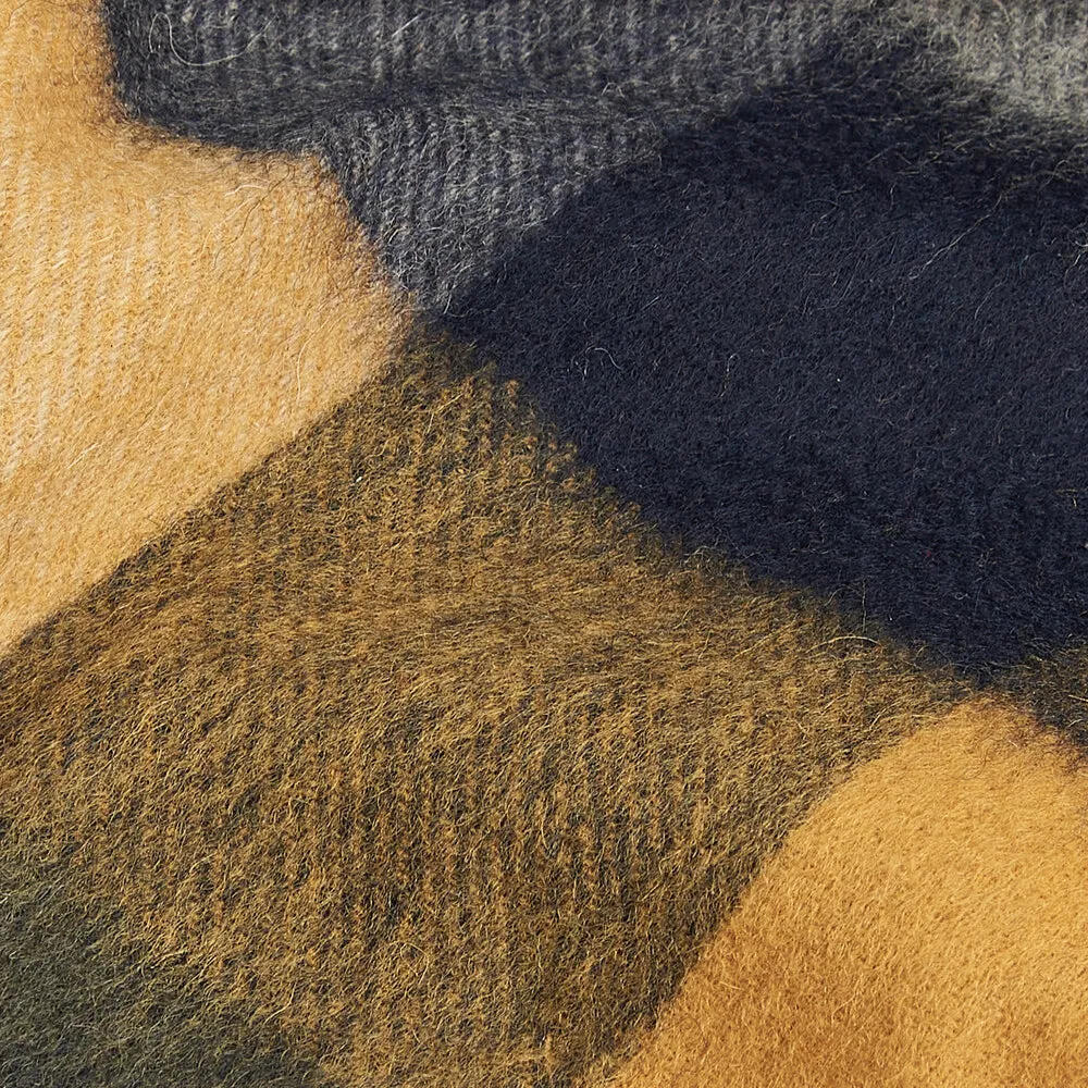 Barbour LAMBSWOOL TATTERSALL Scarf Unisex Adults Forest Mist sold by House of Slippers product image thumbnail 5