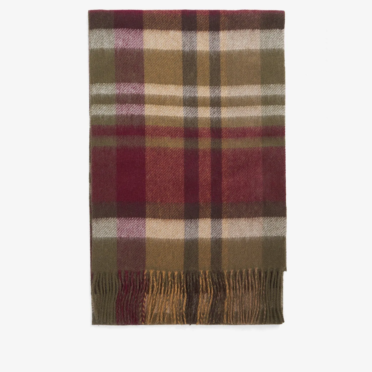 Barbour FIELD REVERSIBLE Scarf Unisex Adults Army Green sold by House of Slippers product image thumbnail 4