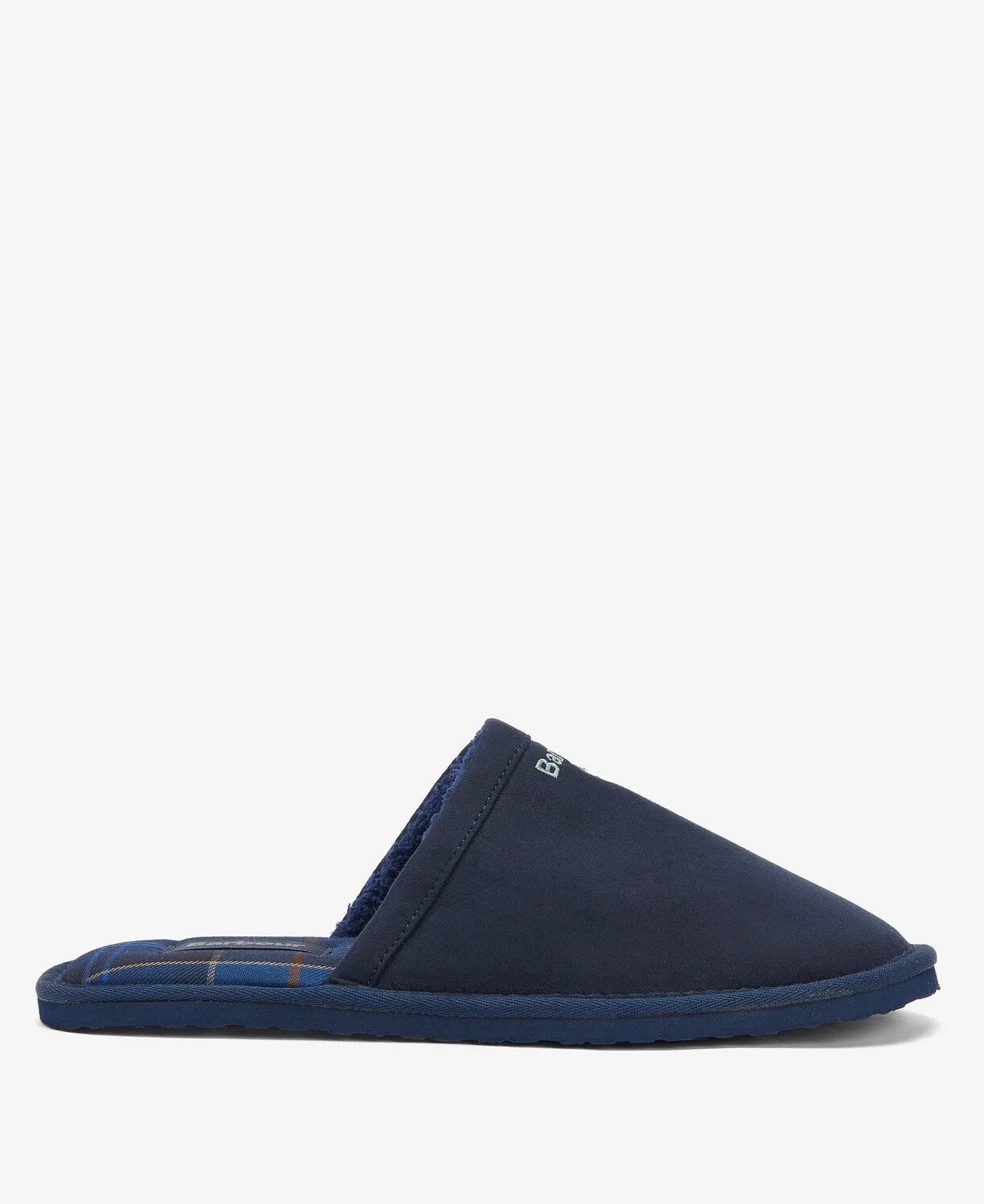Barbour EVERITT Mens Mule Slippers Navy sold by House of Slippers