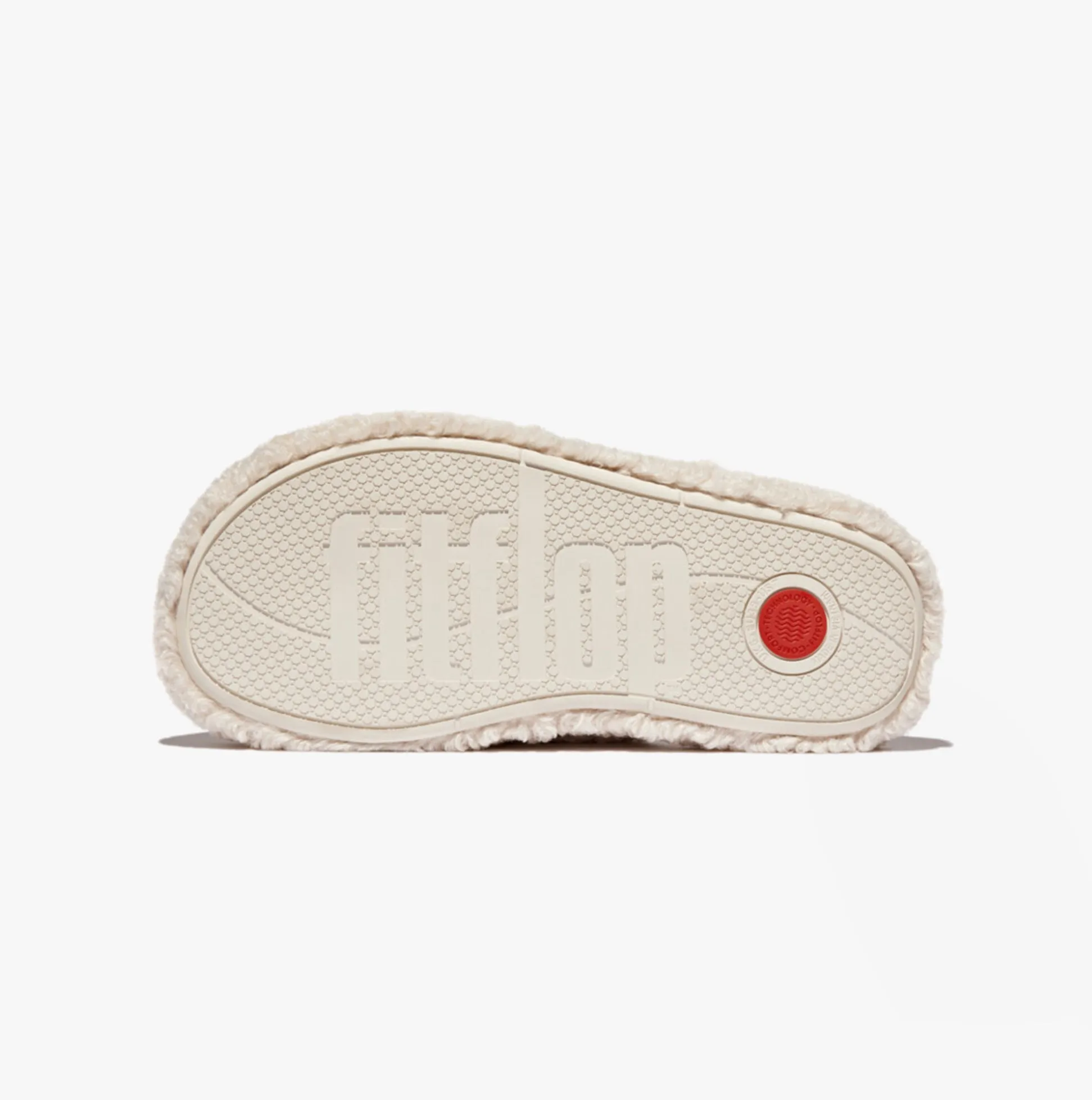 FitFlop iQUSHION D-LUXE Womens Cross Slides Milk Ice sold by House of Slippers product image thumbnail 3