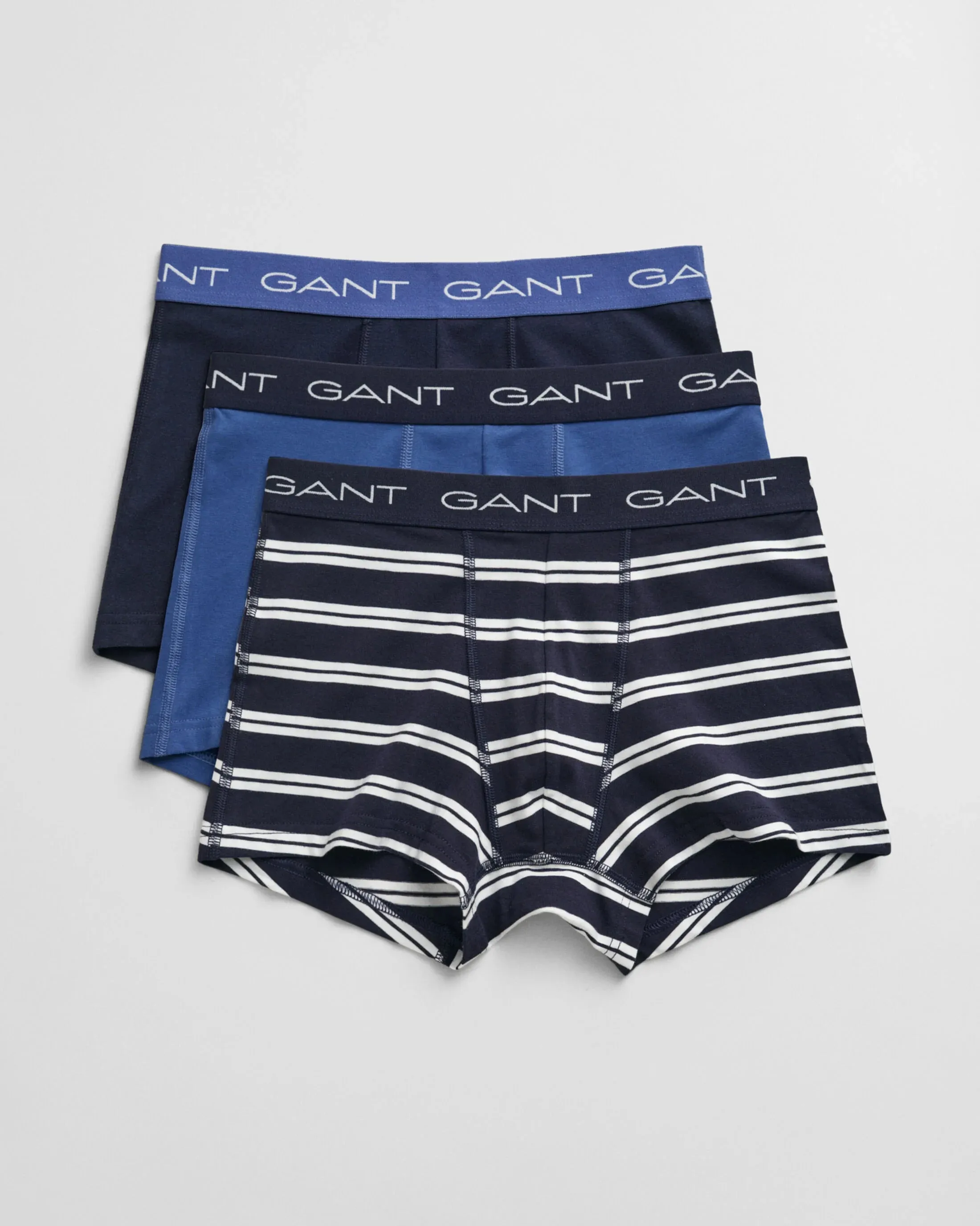 GANT STRIPE TRUNK 3-Pack Mens Evening Blue sold by House of Slippers