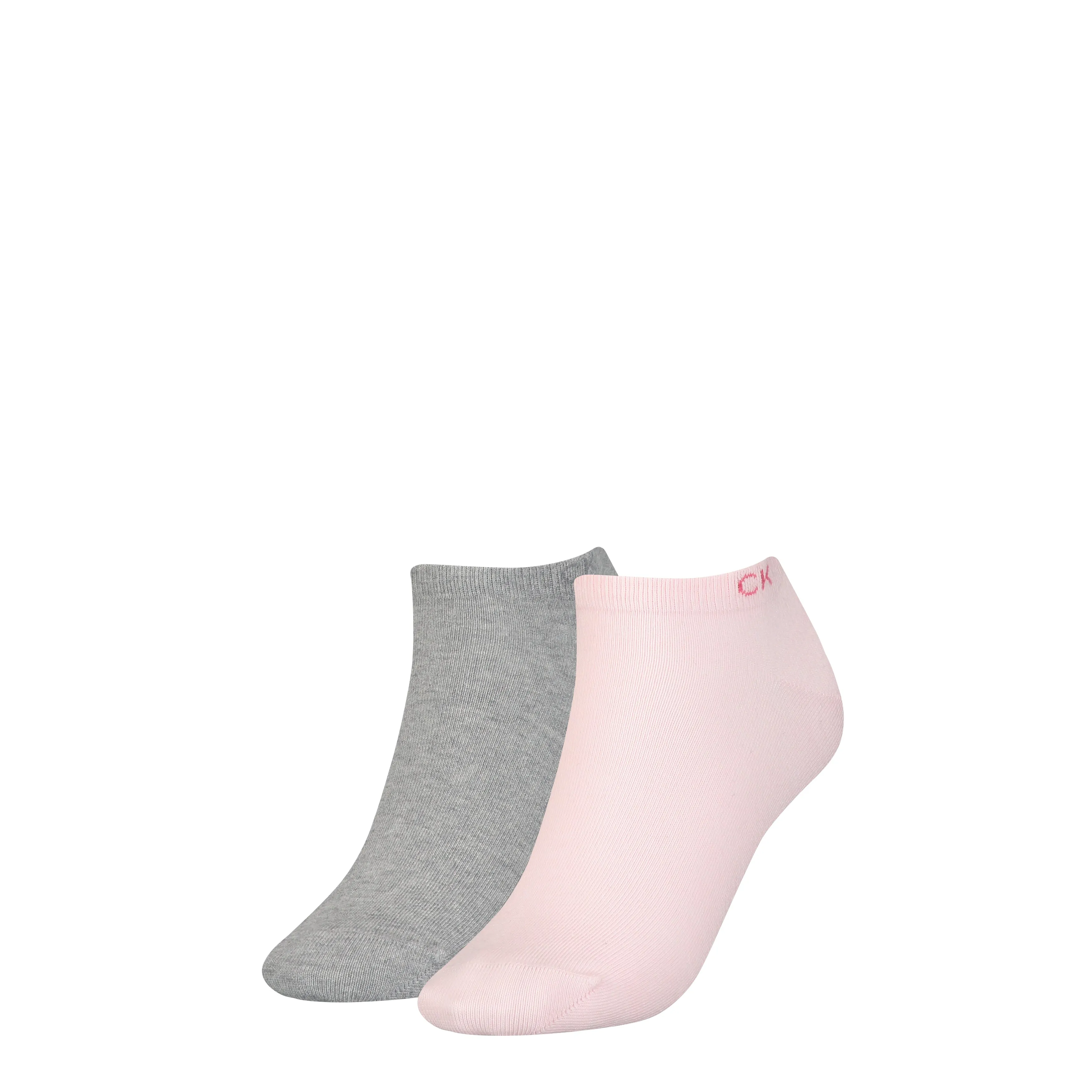 Calvin Klein 2 Pack Womens Ankle Trainer Socks Pink Combo sold by House of Slippers