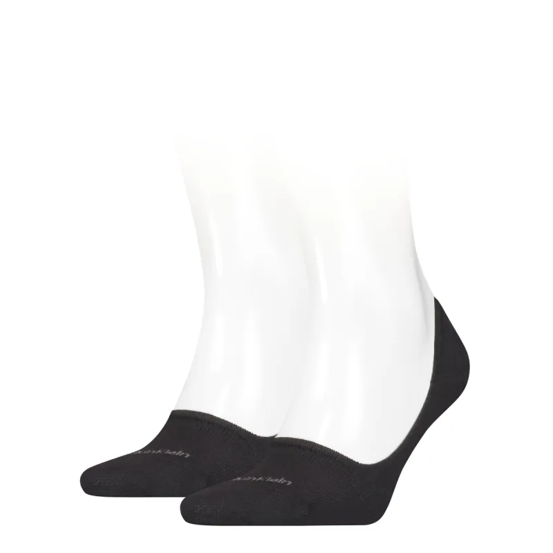 Calvin Klein 2 Pack Mens Invisible Socks Black sold by House of Slippers
