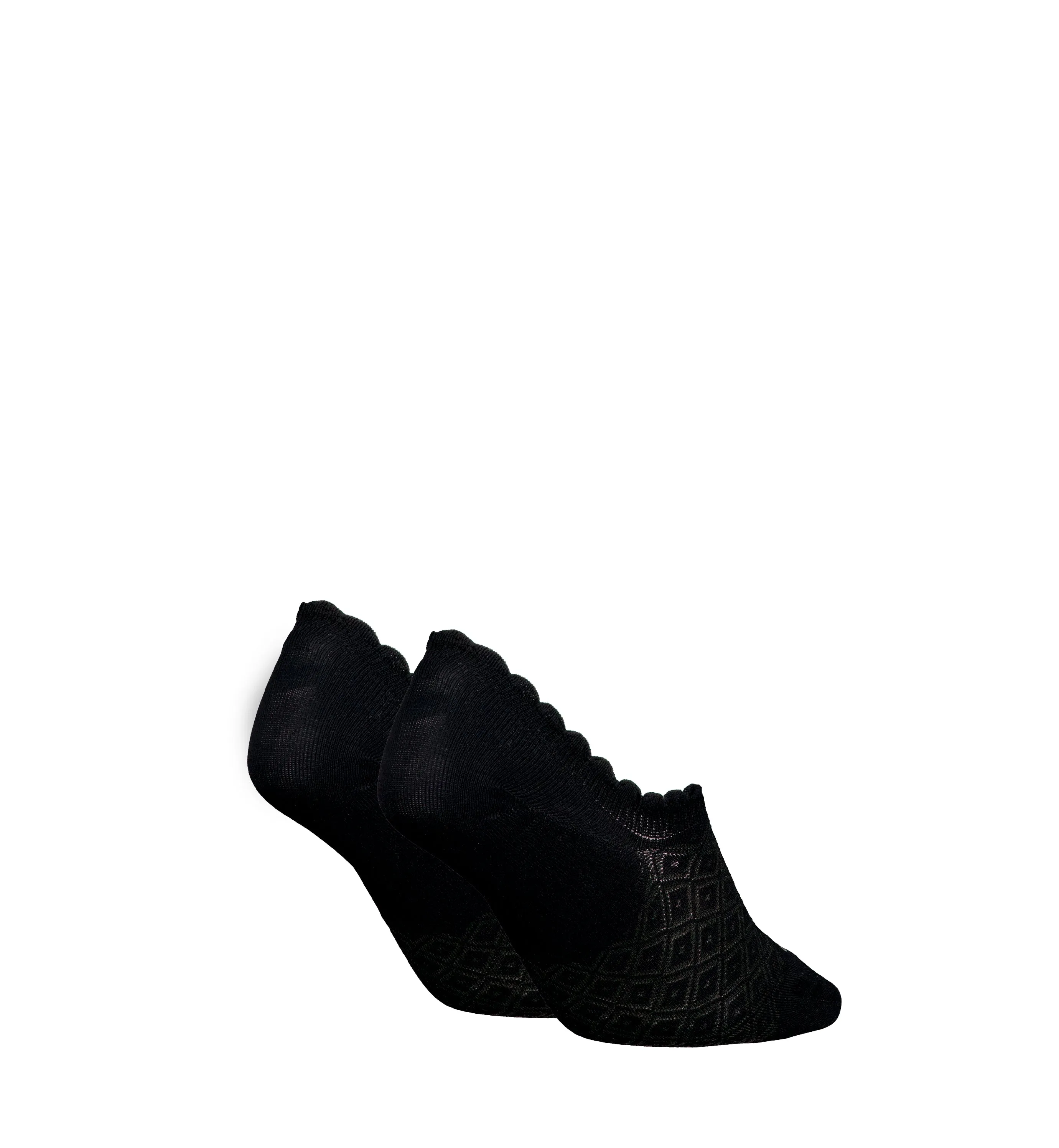 Calvin Klein 2 Pack Womens Invisible Socks Black sold by House of Slippers product image thumbnail 2