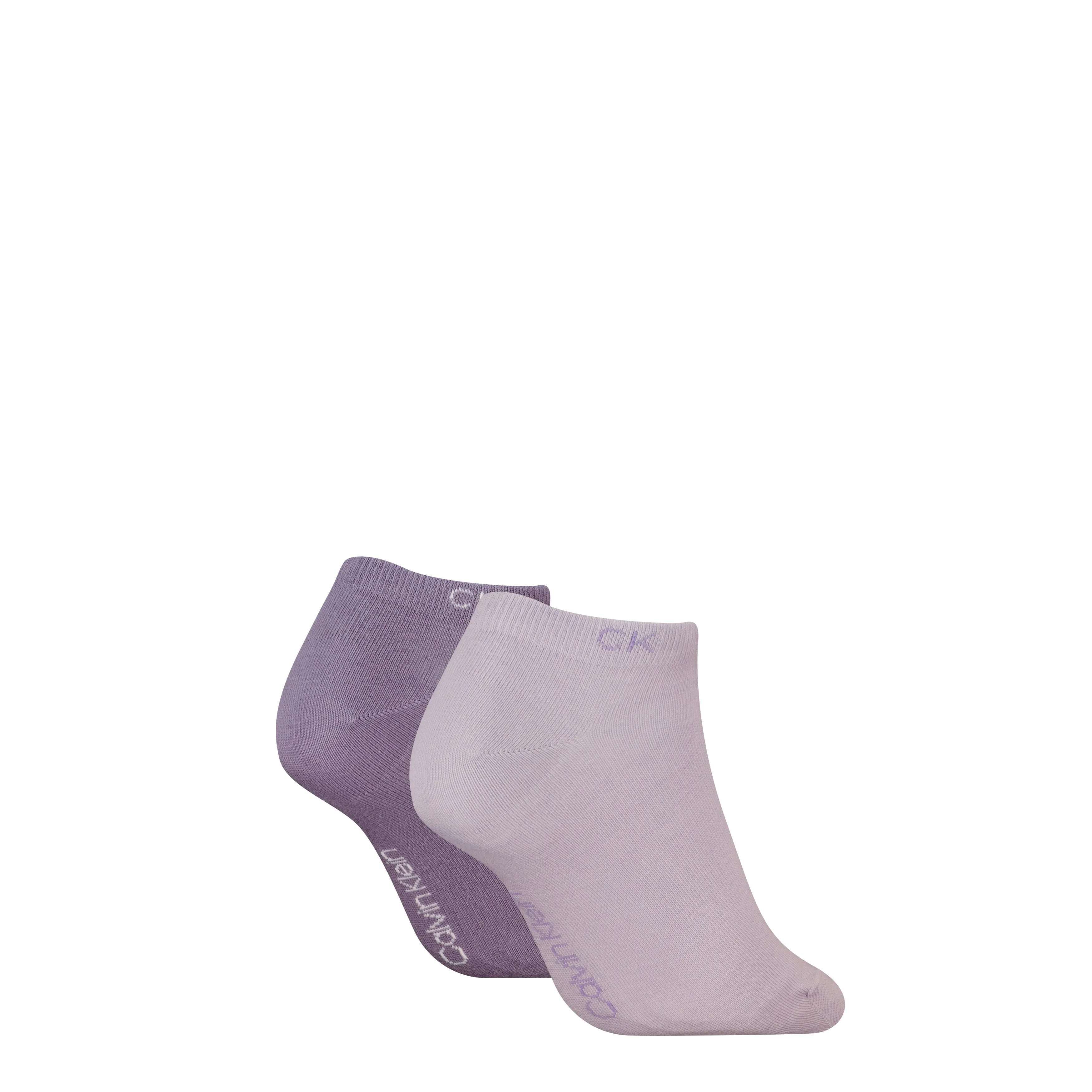 Calvin Klein 2 Pack Womens Ankle Trainer Socks Lilac Combo sold by House of Slippers product image thumbnail 2