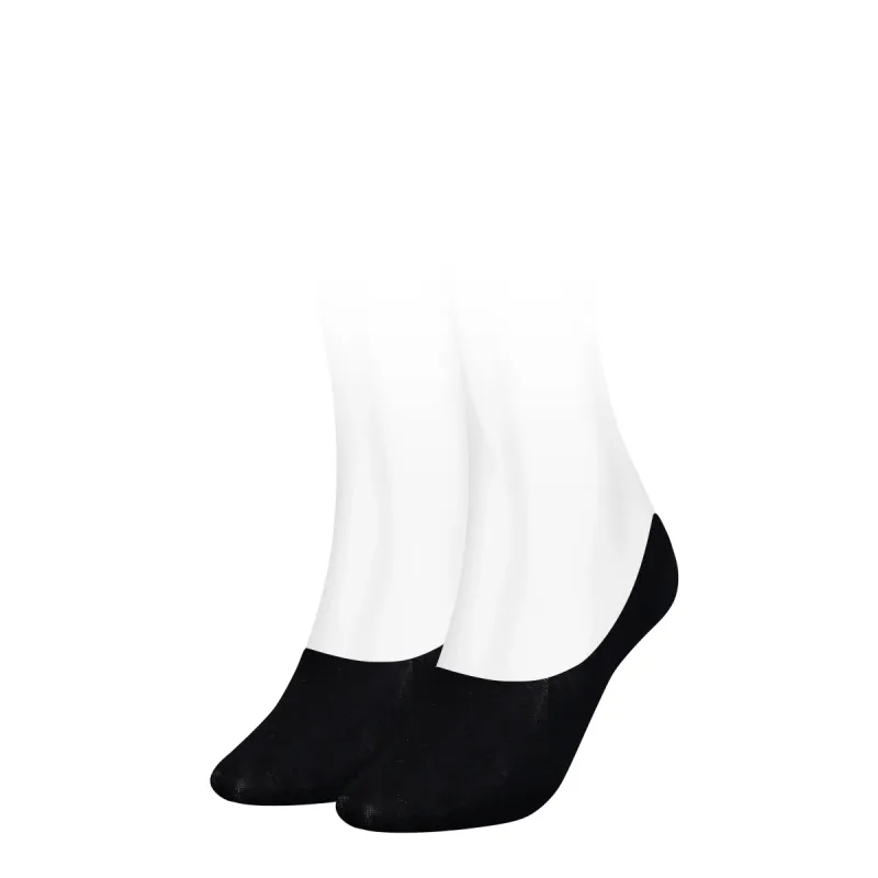 Tommy Hilfiger 2 Pack Womens Invisible Socks Black made by Tommy Hilfiger