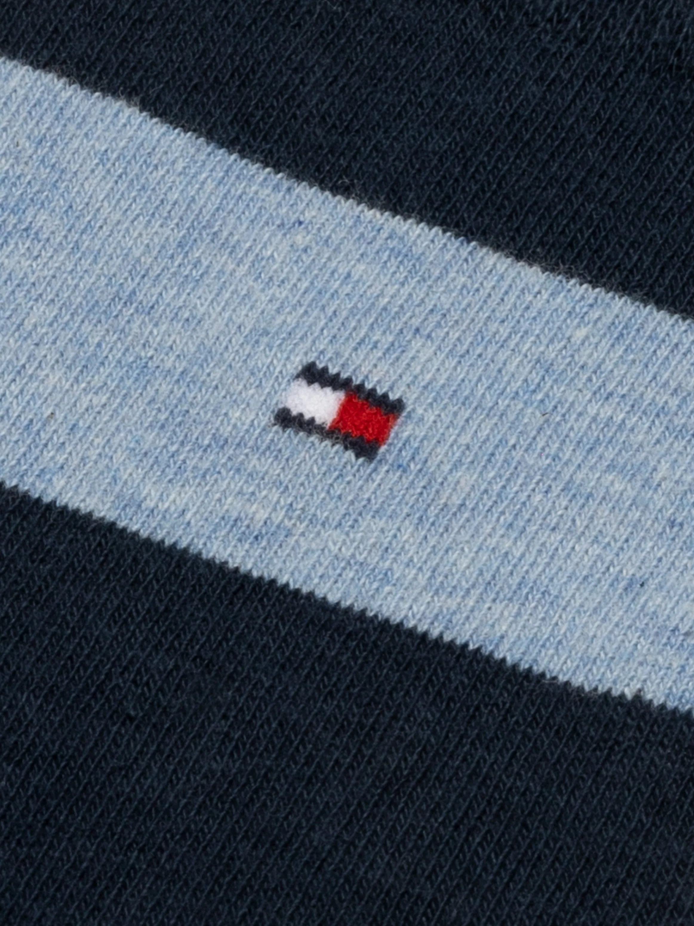 Tommy Hilfiger 2 Pack Mens Crew Stripe Socks Light Blue sold by House of Slippers product image thumbnail 2