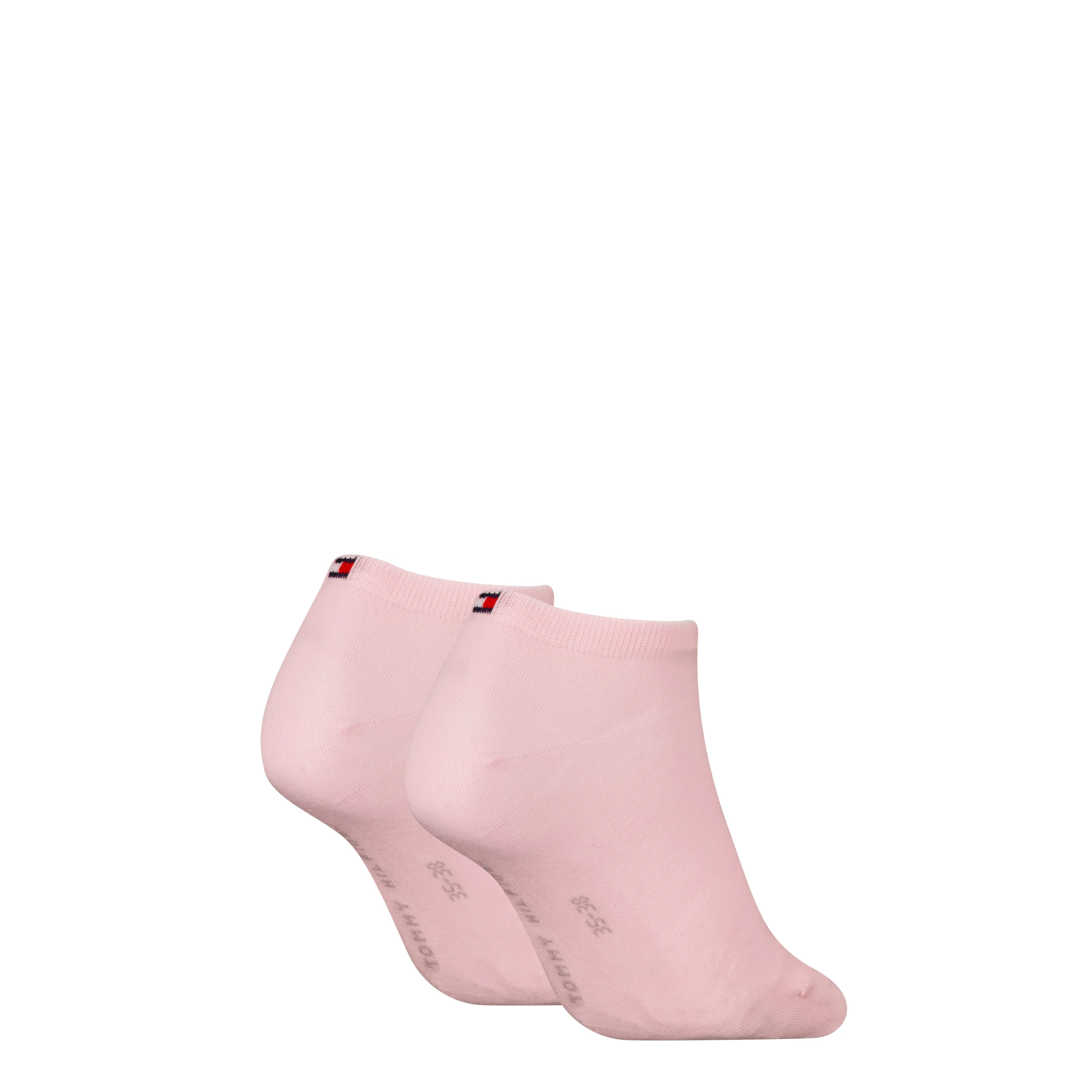 Tommy Hilfiger 2 Pack Trainer Womens Ankle Socks Pink sold by House of Slippers product image thumbnail 2