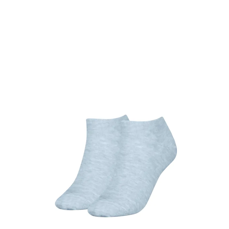 Tommy Hilfiger 2 Pack Trainer Womens Ankle Socks Light Blue made by Tommy Hilfiger