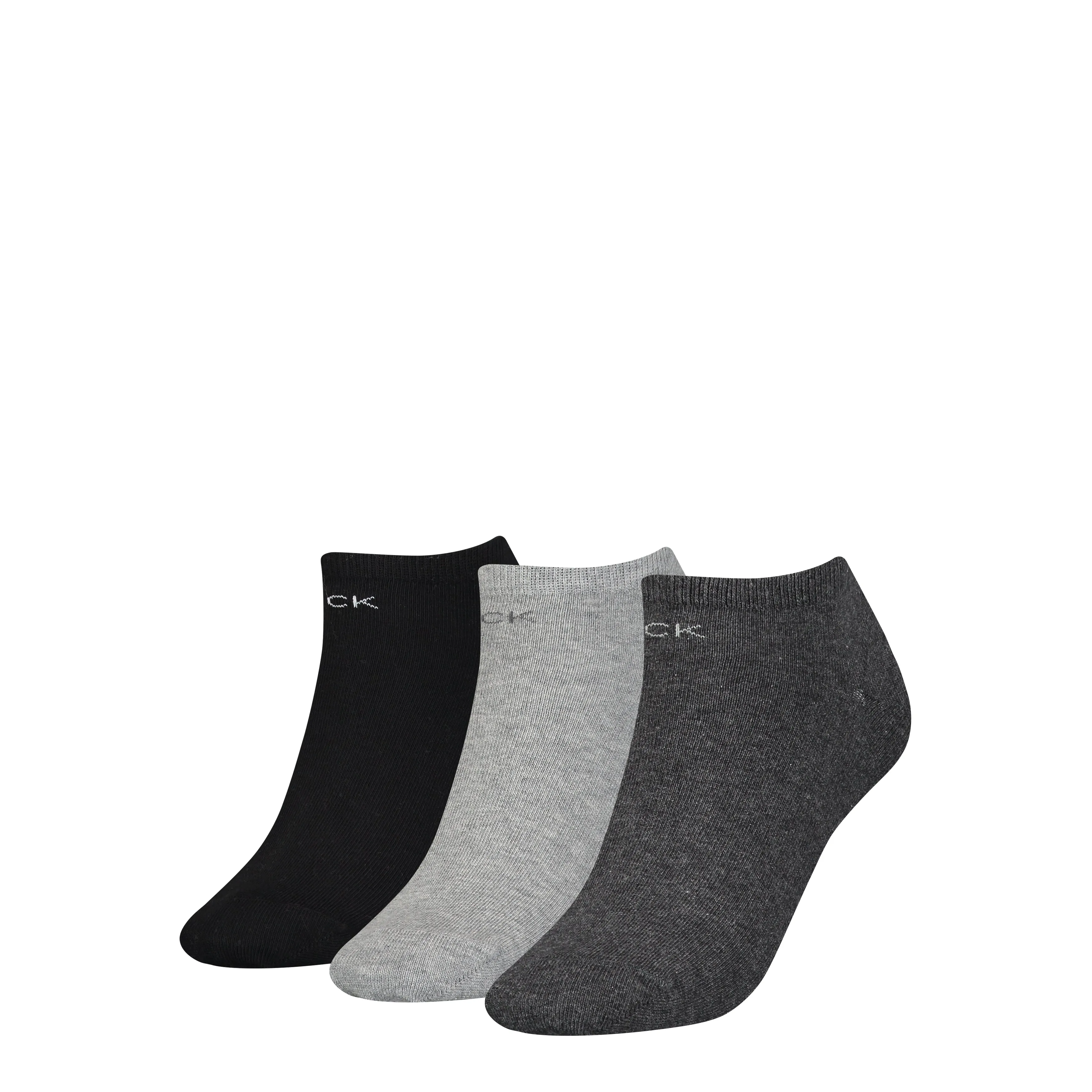 3 Pack Womens Ankle Trainer Socks Grey Combo sold by House of Slippers