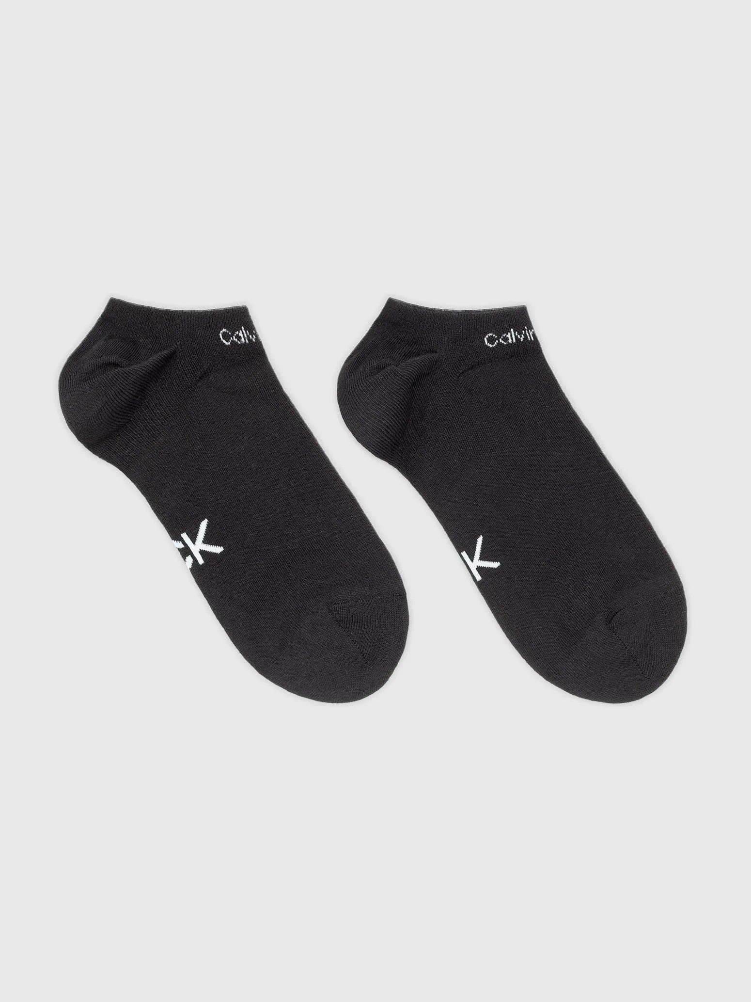 Calvin Klein 2 Pack Womens Ankle Trainer Socks Black sold by House of Slippers product image thumbnail 2