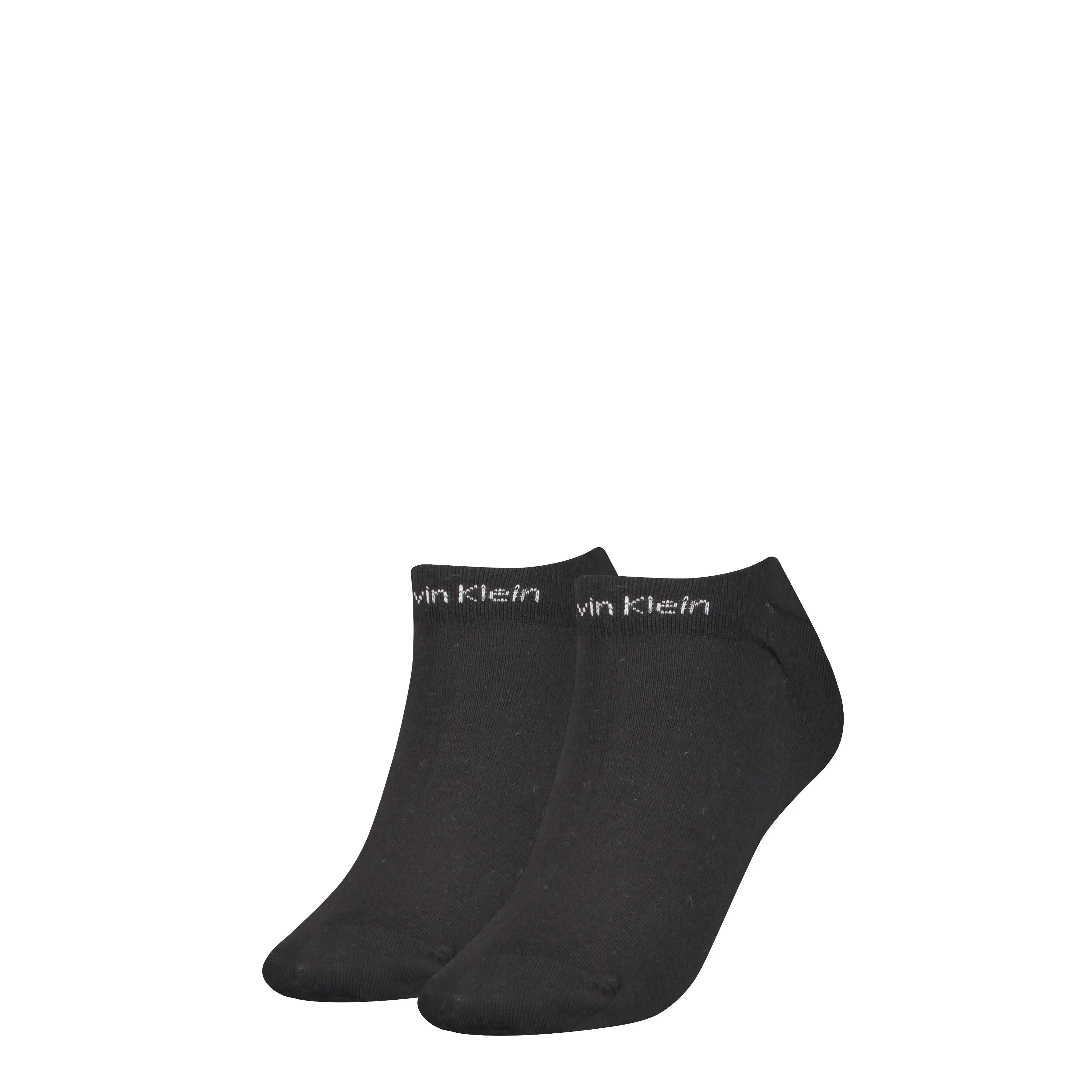 Calvin Klein 2 Pack Womens Ankle Trainer Socks Black sold by House of Slippers