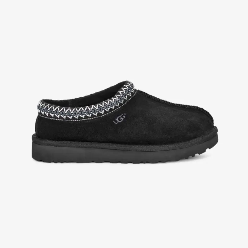 TASMAN Womens Full Slippers Black sold by House of Slippers