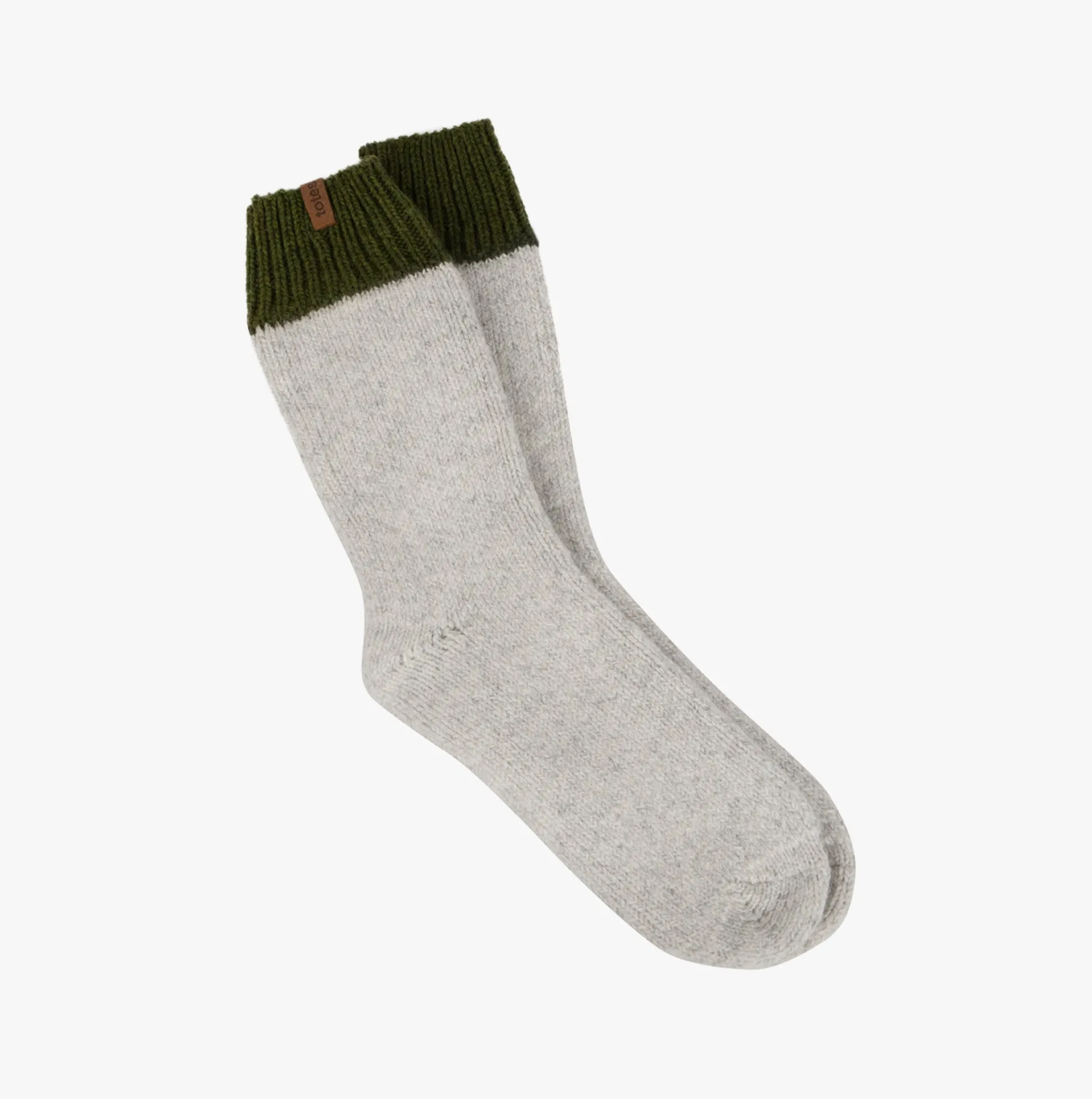 Totes Toasties Chunky Thermal Wool Blend Mens Socks Grey Multi sold by House of Slippers product image thumbnail 2