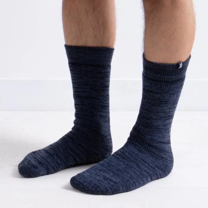 Totes Toasties Recycled Thermal ORIGINAL Slipper Socks Mens Socks Navy sold by House of Slippers