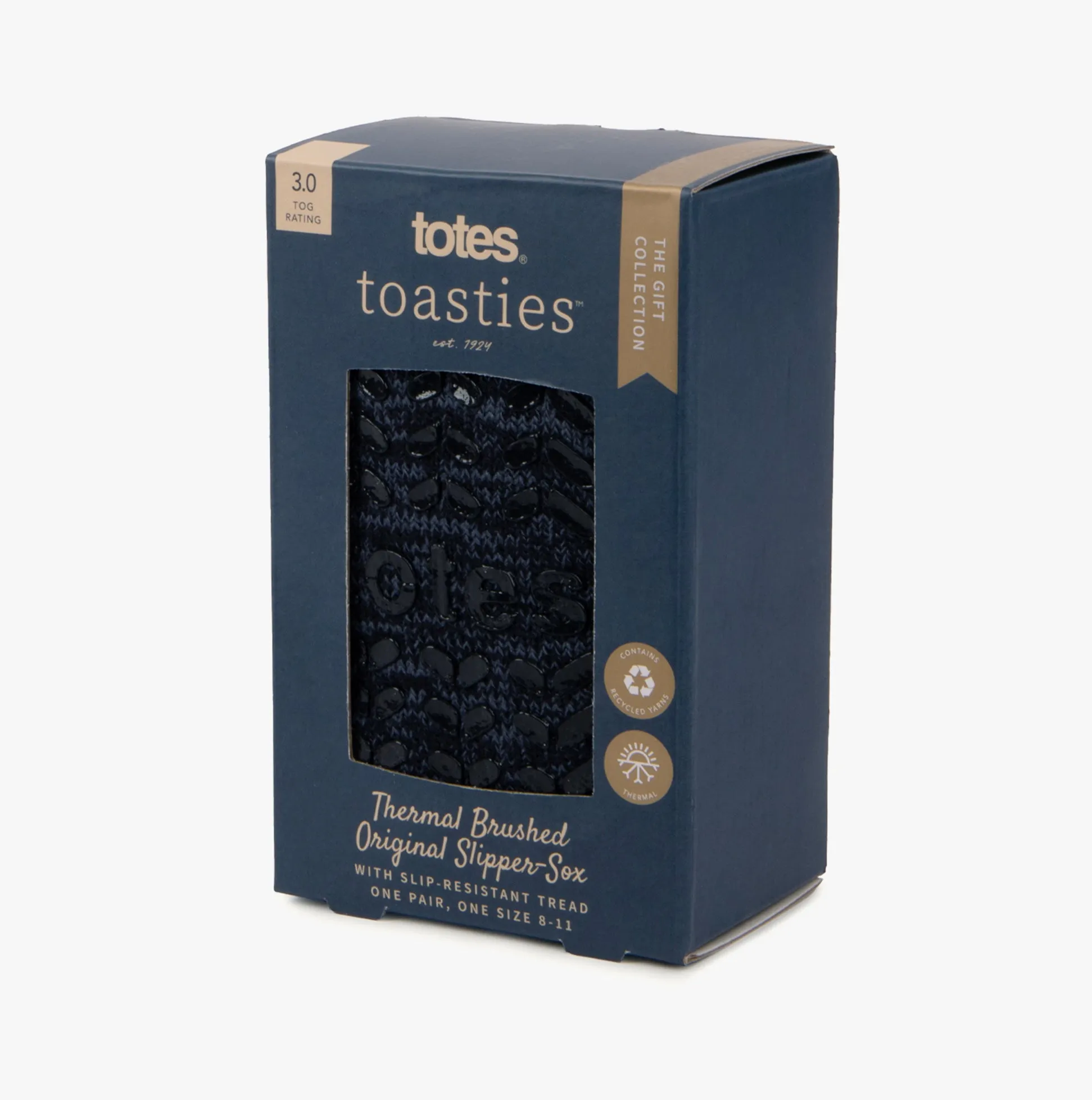 Totes Toasties Recycled Thermal ORIGINAL Slipper Socks Mens Socks Navy sold by House of Slippers product image thumbnail 5