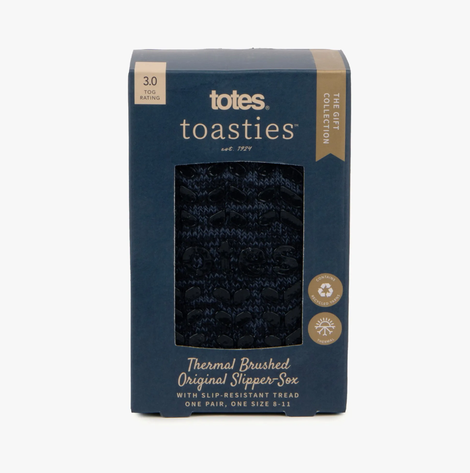 Totes Toasties Recycled Thermal ORIGINAL Slipper Socks Mens Socks Navy sold by House of Slippers product image thumbnail 2