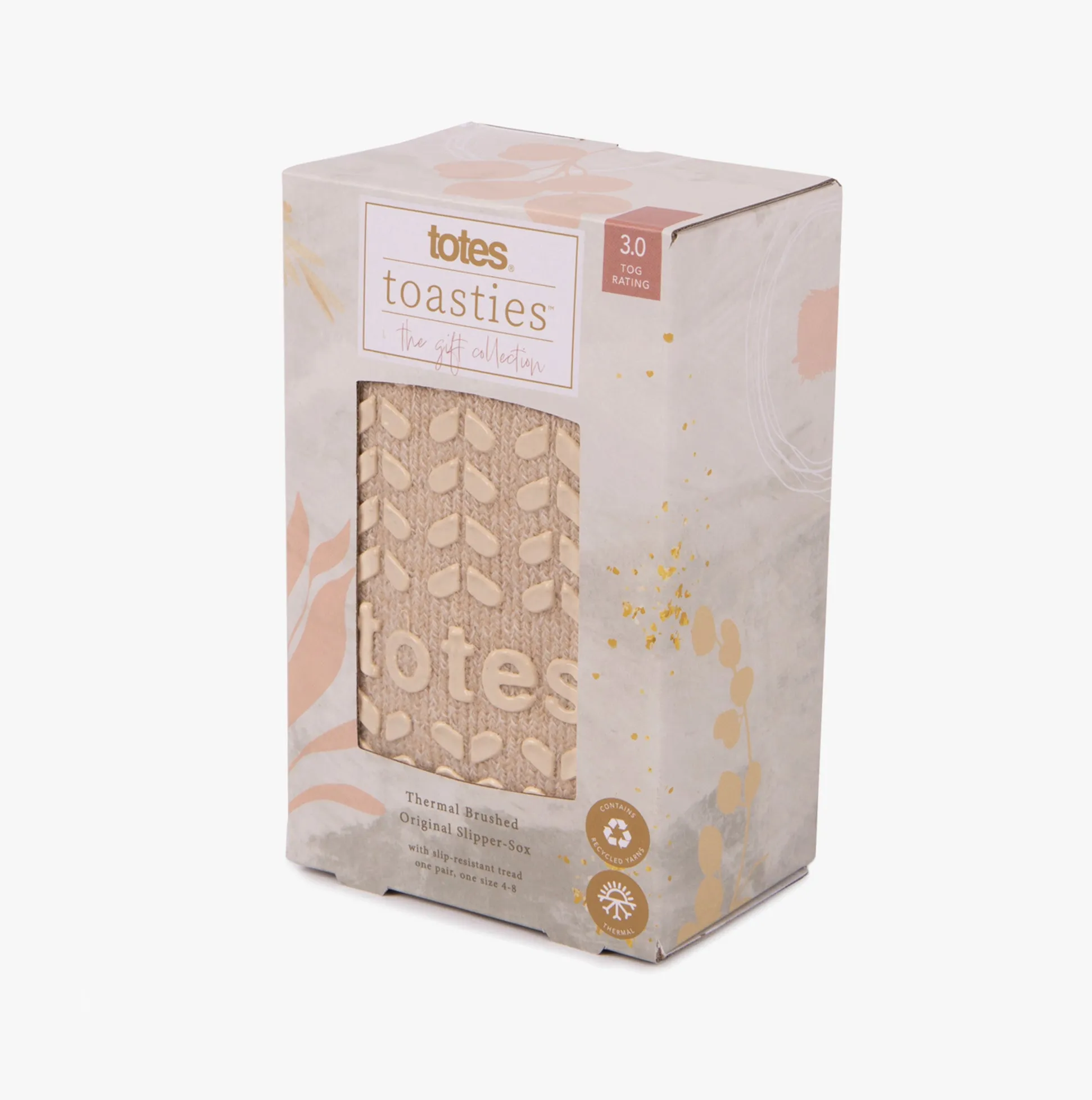 Totes Toasties THERMAL BRUSHED ORIGINAL Slipper Socks Womens Socks Oat sold by House of Slippers product image thumbnail 3