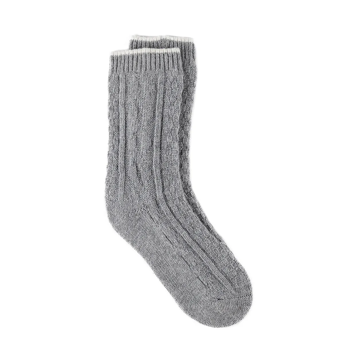 CASHMERE BLEND Slouch Womens Socks Grey Marl sold by House of Slippers product image thumbnail 3