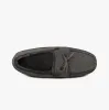 SUEDETTE MOCCASIN Slippers WITH FAUX FUR LINING Mens Grey sold by House of Slippers