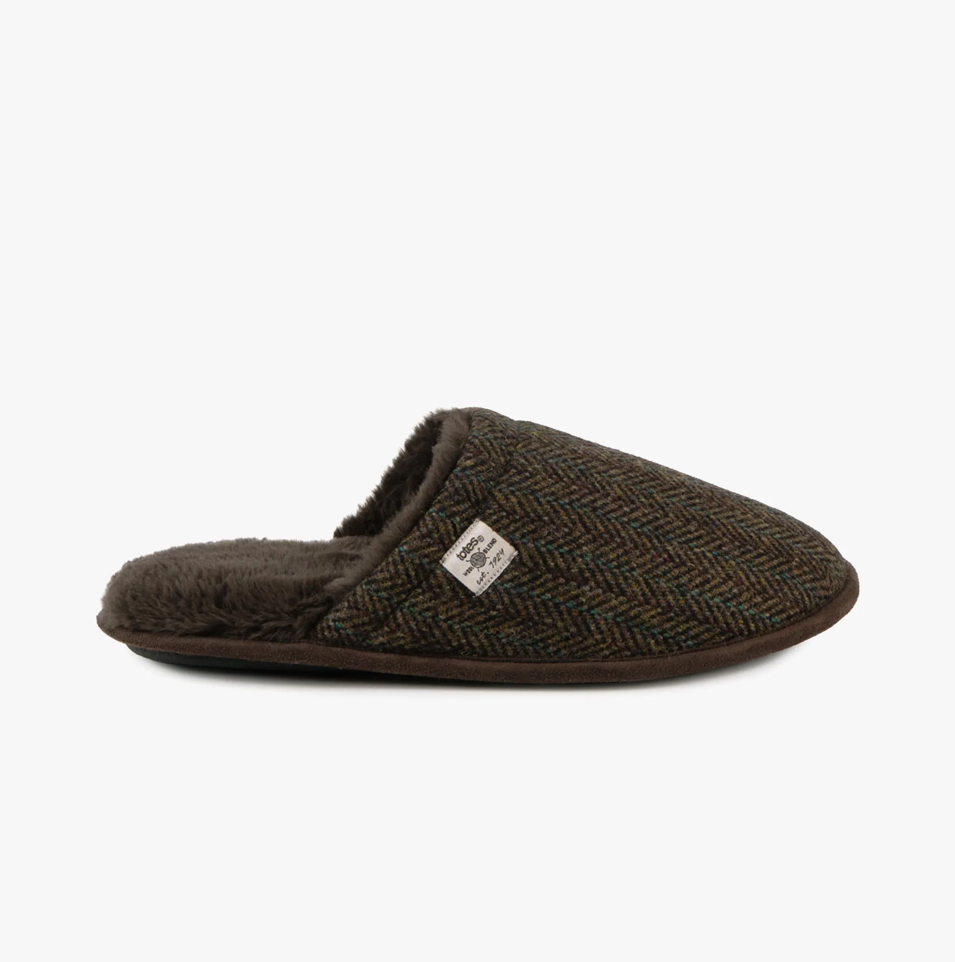 Totes Toasties WOOL MIX MULE Slippers Mens Brown sold by House of Slippers