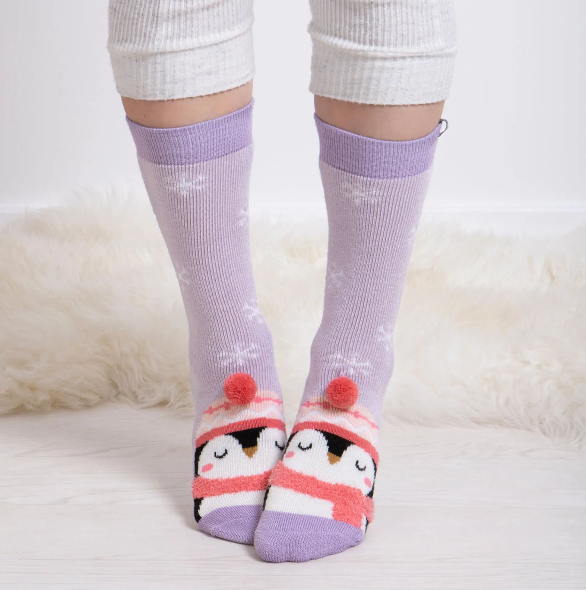Totes Toasties SINGLE ORIGINAL SLIPPER SOCKS Womens Socks Penguin sold by House of Slippers product image thumbnail 2