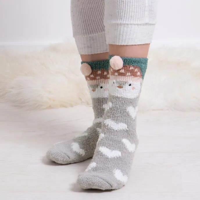 NOVELTY SUPER SOFT SLIPPER SOCKS Womens Socks Penguin sold by House of Slippers product image thumbnail 2