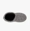 Totes Toasties KNITTED SHORT BOOT SLIPPER Mens Grey sold by House of Slippers