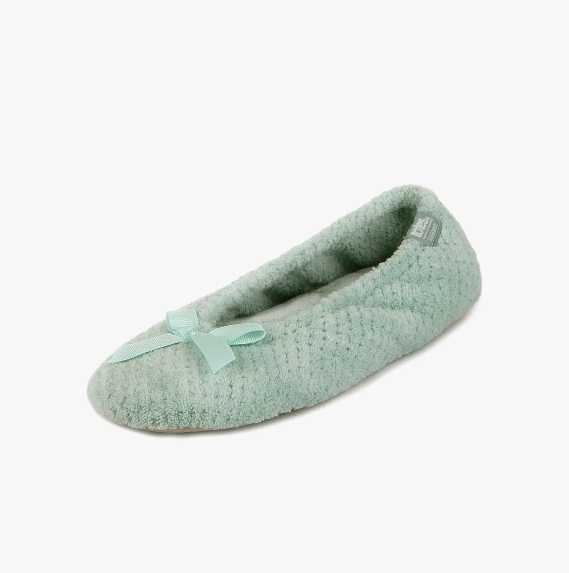 Totes Isotoner POPCORN TERRY BALLET Womens Ballet Slippers Mint sold by House of Slippers product image thumbnail 2