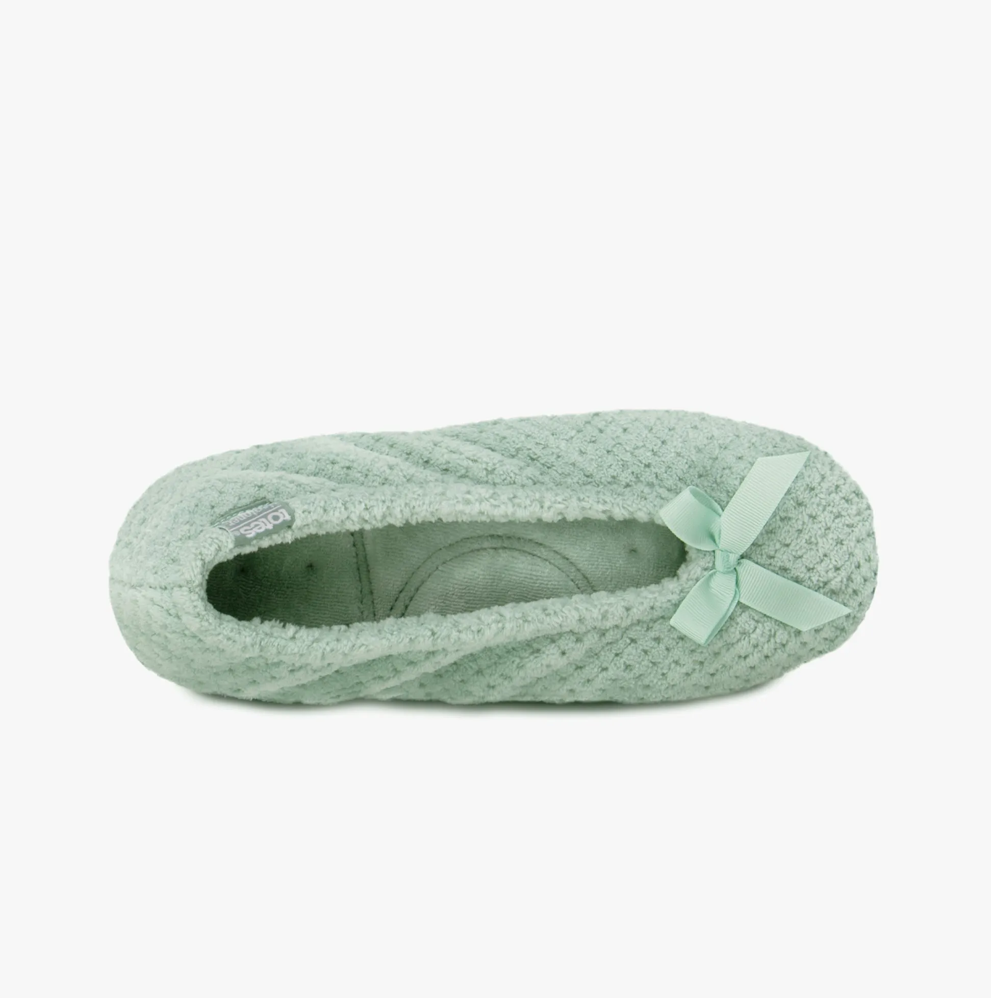 Totes Isotoner POPCORN TERRY BALLET Womens Ballet Slippers Mint sold by House of Slippers product image thumbnail 4
