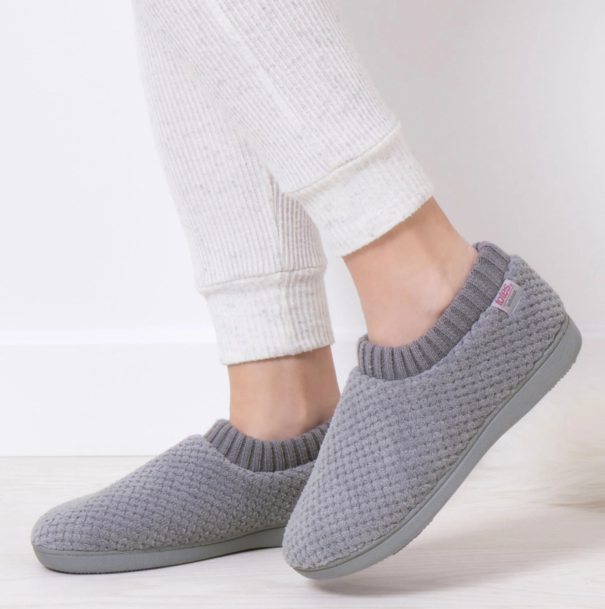 POPCORN FULL BACK BOOTIE Womens Bootie Slippers Grey sold by House of Slippers product image thumbnail 2