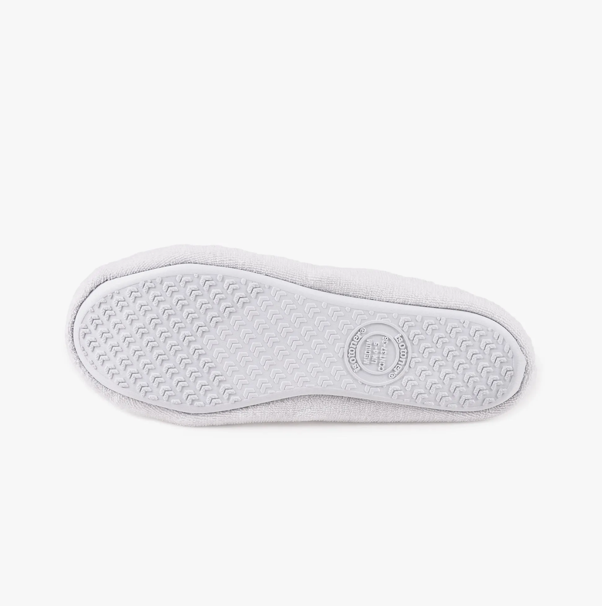 Totes Isotoner TERRY BALLET WITH BOW Womens Ballet Slippers White sold by House of Slippers product image thumbnail 5