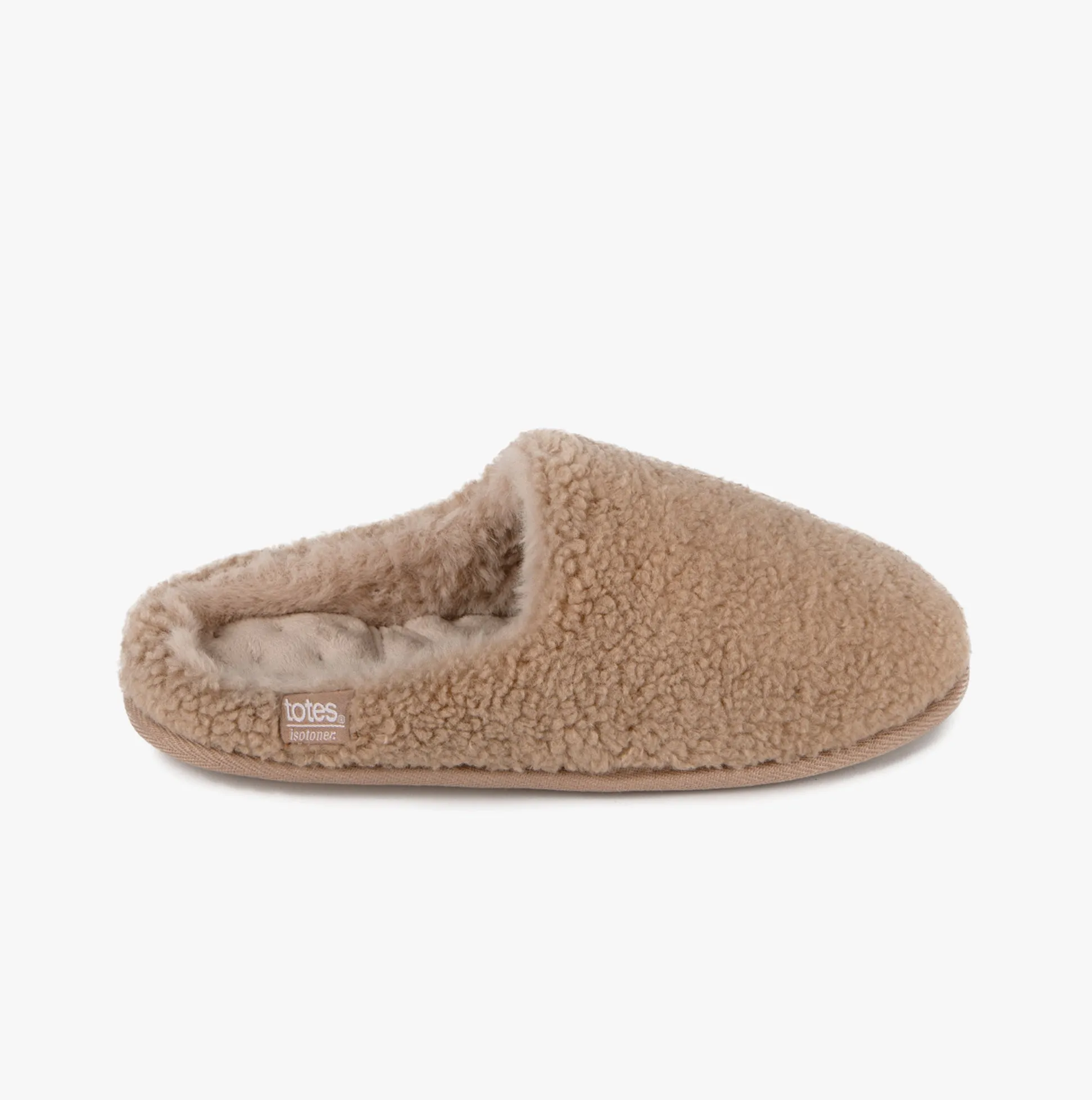 CURLY FUR MULE Womens Mule Slippers Natural sold by House of Slippers product image thumbnail 2