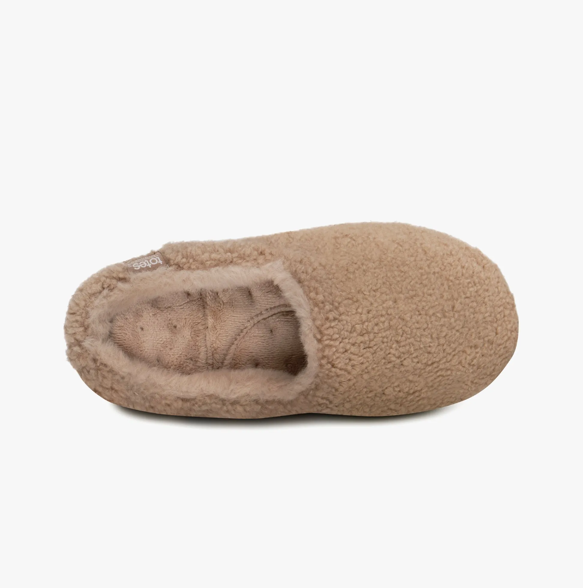 CURLY FUR MULE Womens Mule Slippers Natural sold by House of Slippers product image thumbnail 3