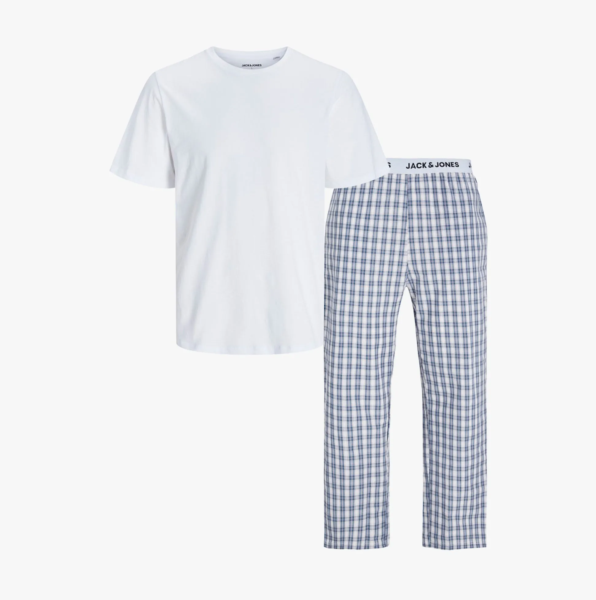 Jack & Jones LUCA SS Mens T-Shirt And Pants Set White sold by House of Slippers product image thumbnail 2