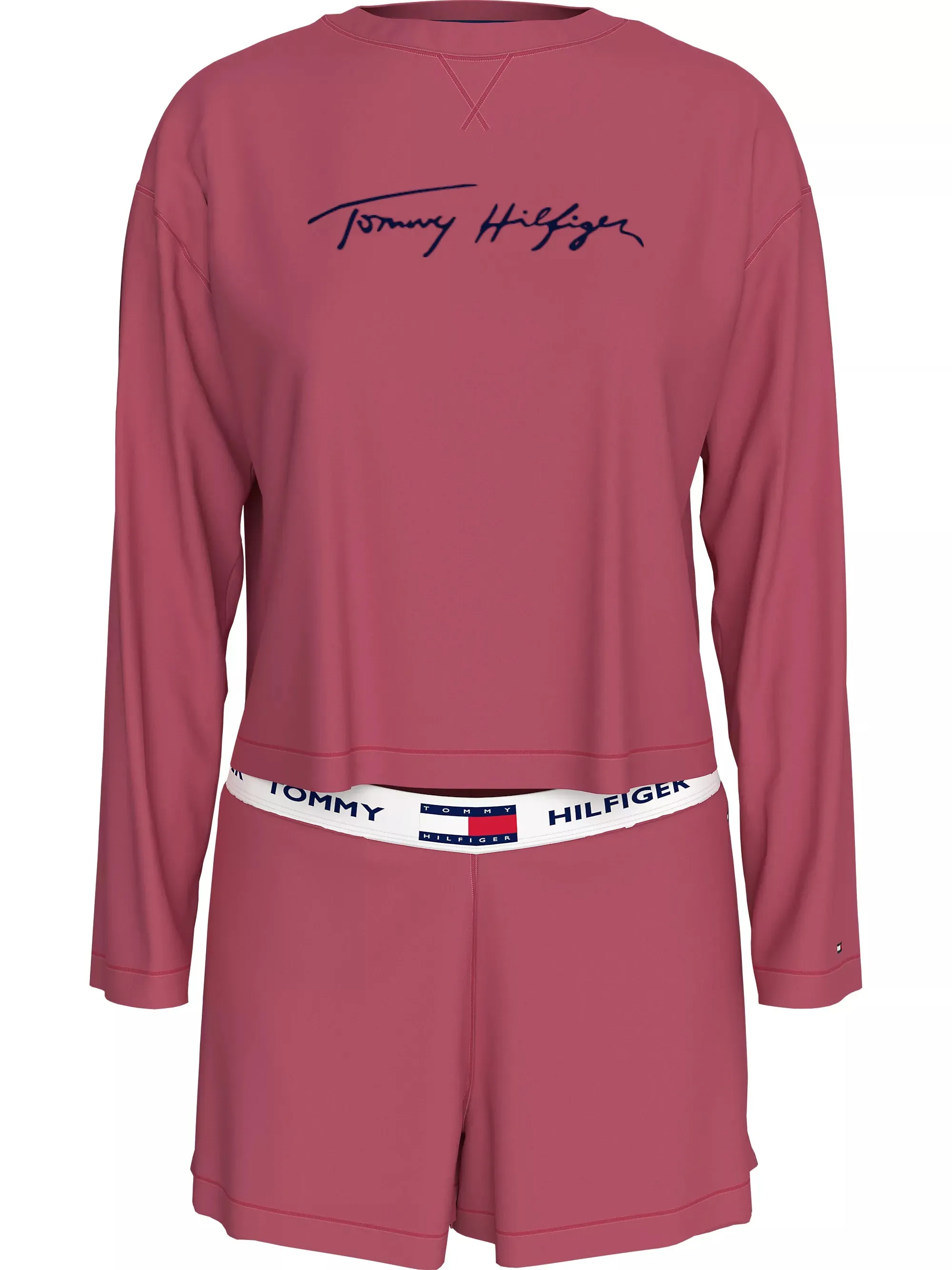 Tommy Hilfiger HERITAGE Womens Pyjama Set Heritage Pink sold by House of Slippers product image thumbnail 2