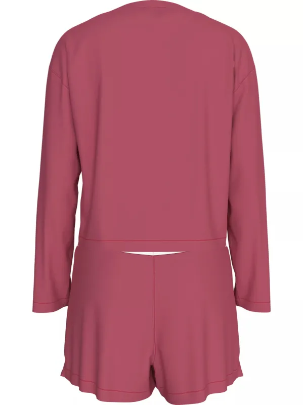 Tommy Hilfiger HERITAGE Womens Pyjama Set Heritage Pink sold by House of Slippers