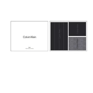 Calvin Klein 3 Pack Giftboxed Classic Mens Crew Socks Black/Grey sold by House of Slippers product image thumbnail 2