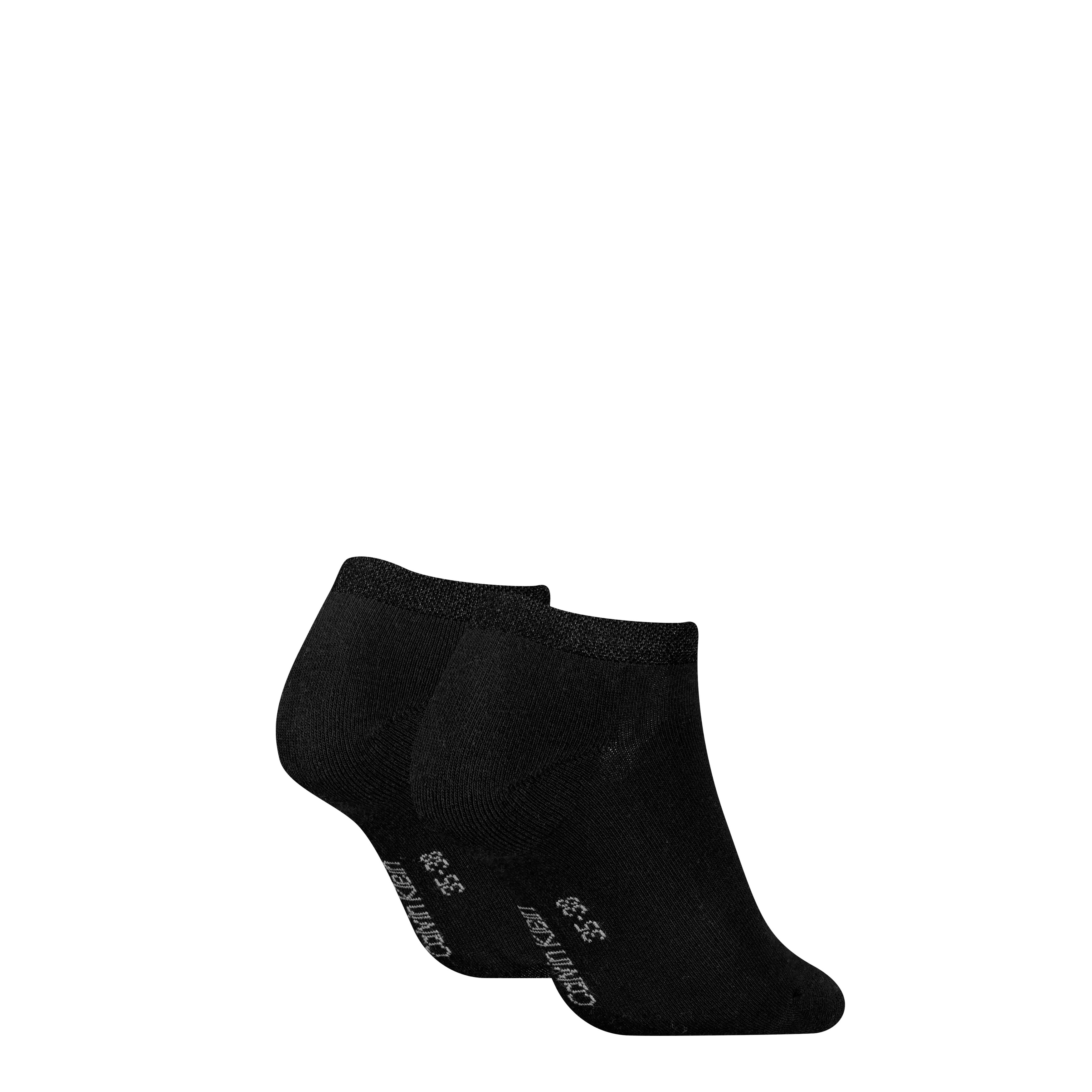 Calvin Klein 2 Pack Trainer Womens Ankle Socks Black sold by House of Slippers product image thumbnail 2