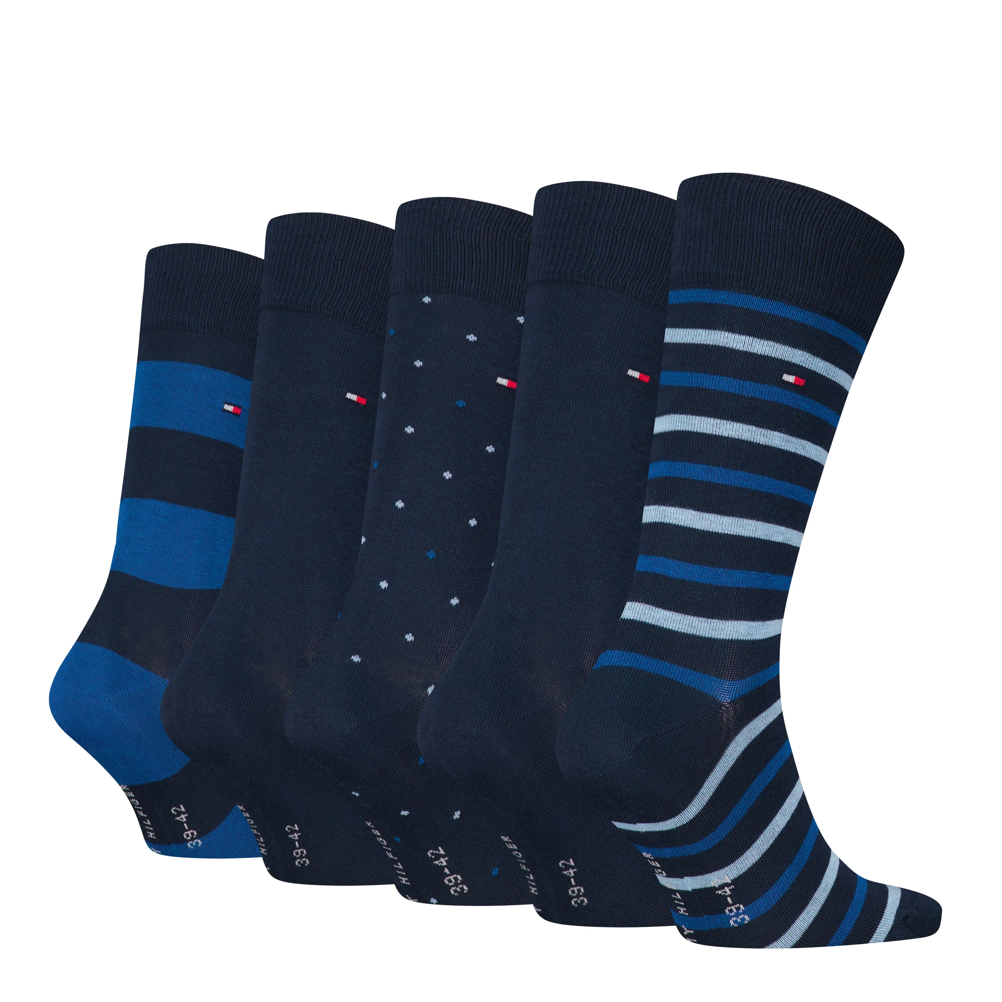 5 Pack Giftboxed Classic Mens Crew Socks Navy sold by House of Slippers product image thumbnail 4