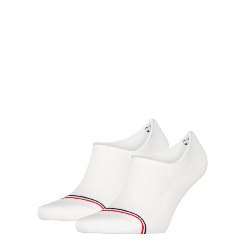 Tommy Hilfiger 2 Pack Trainer Mens Invisible Socks White sold by House of Slippers