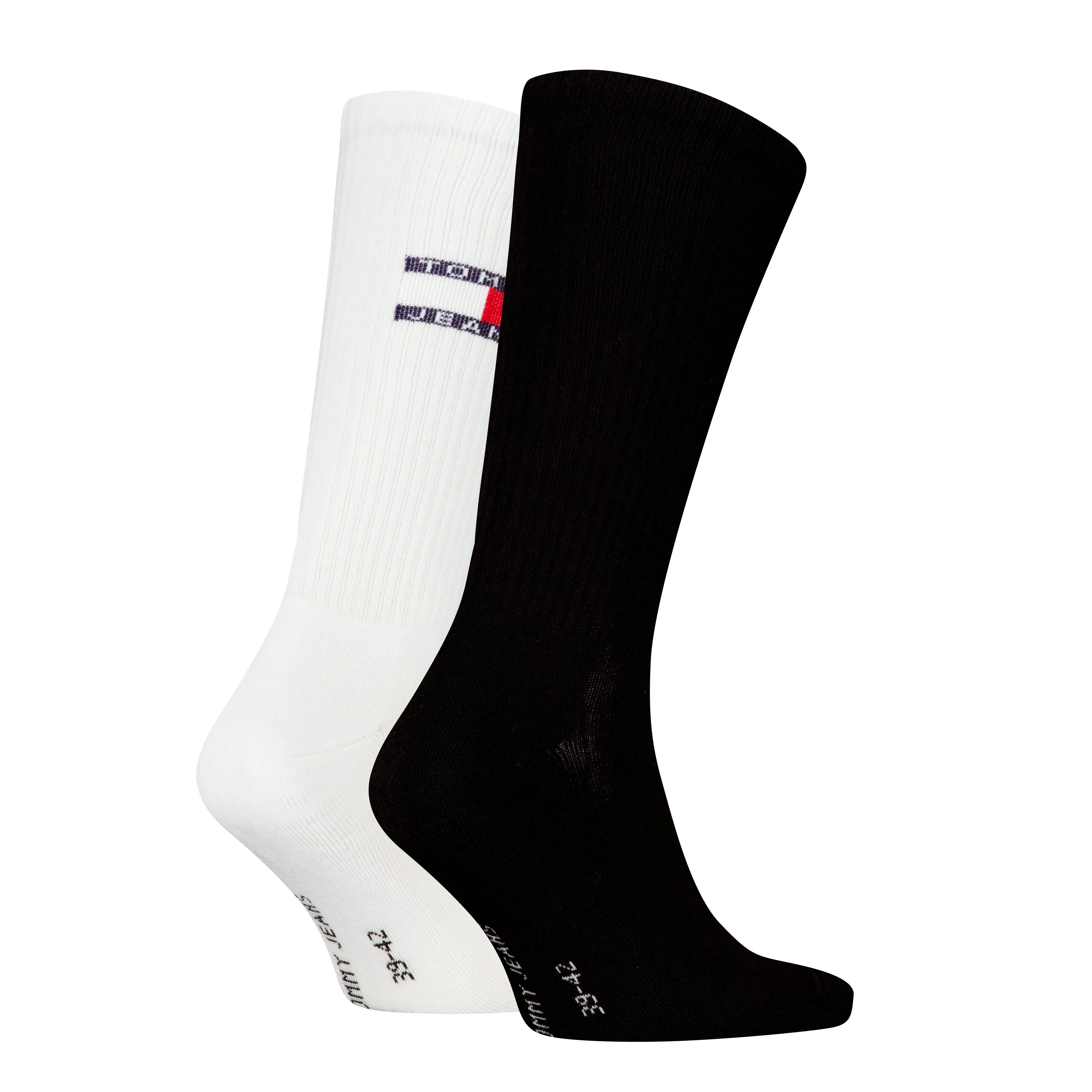 Tommy Hilfiger 2 Pack Flag Trainer Mens Crew Socks Black sold by House of Slippers product image thumbnail 2